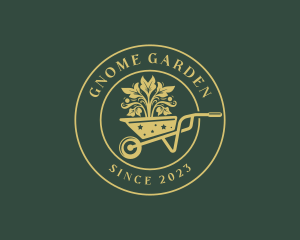 Landscaping Garden Wheelbarrow logo design