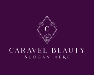 Diamond Floral Wellness Spa logo design