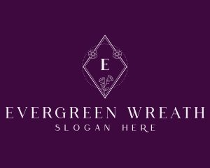 Diamond Floral Wellness Spa logo design