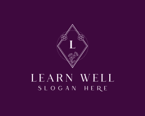 Diamond Floral Wellness Spa logo design