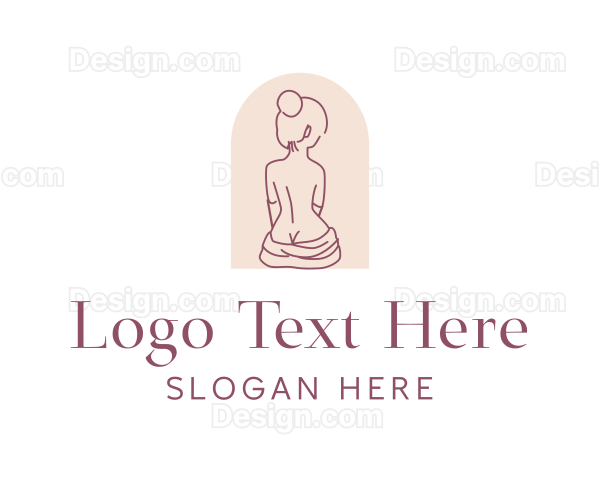 Sexy Nude Woman Logo