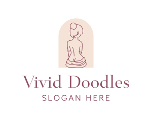 Sexy Nude Woman logo design