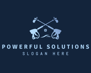 Clean House Pressure Washer logo design