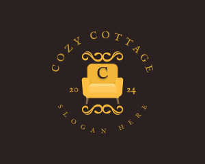 Luxury Couch Chair logo design