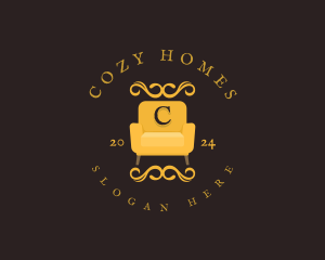 Luxury Couch Chair logo design