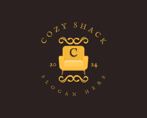 Luxury Couch Chair logo design