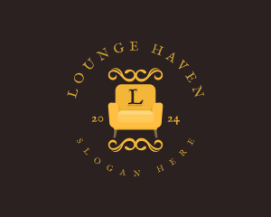 Luxury Couch Chair logo design