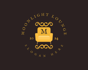 Luxury Couch Chair logo design