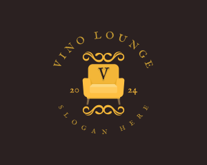 Luxury Couch Chair logo design