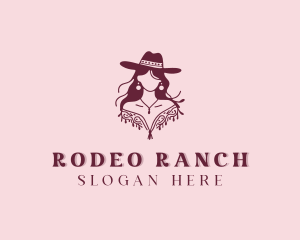 Western Cowgirl Rodeo  logo design