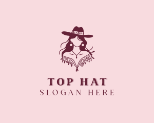 Western Cowgirl Rodeo  logo design