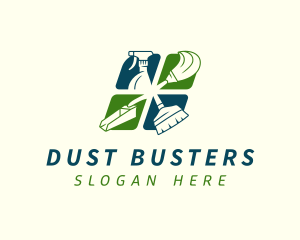 Sanitation Cleaning Housekeeping logo design