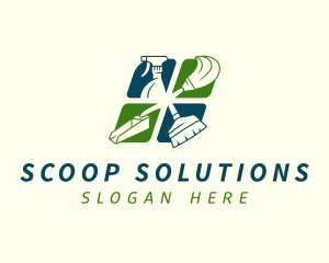 Sanitation Cleaning Housekeeping logo design