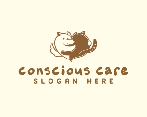 Care Dog Cat logo design