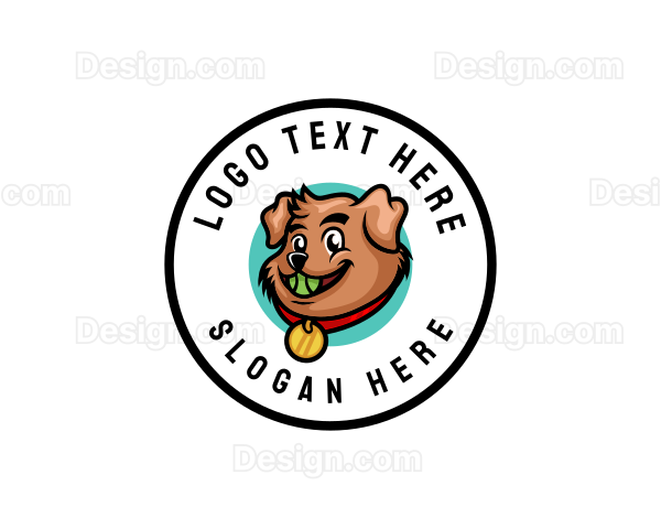 Fun Dog Baseball Logo