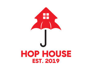 Red House Umbrella logo design