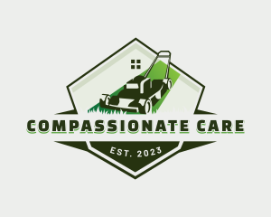 Lawn Mower Home Care logo design