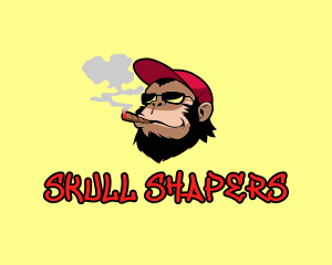 Smoking Monkey Cap Logo