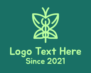 Green Medical Butterfly logo