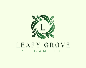 Organic Nature Leaf logo design