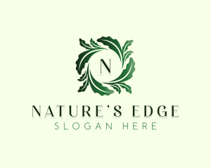 Organic Nature Leaf logo design