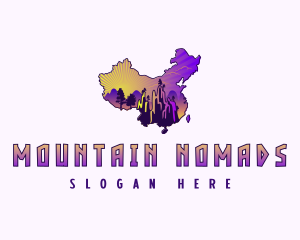 China Outdoor Mountains logo design