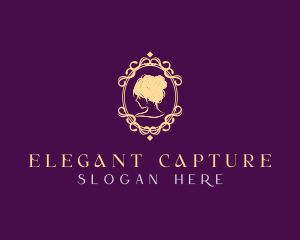 Elegant Woman Ornament logo