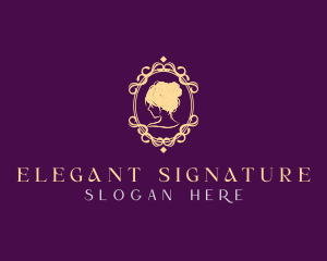 Elegant Woman Ornament logo design