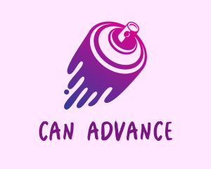 Gradient Spray Can logo
