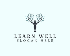 Nature Wellness Tree  logo design