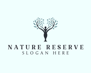 Nature Wellness Tree  logo design