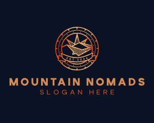 Mountain Nature Compass logo design