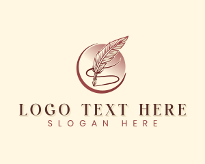 Writing Quill Ink Pen logo