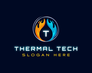 HVAC Heating Thermal logo