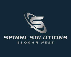 Industrial Orbit Initial Letter S logo design