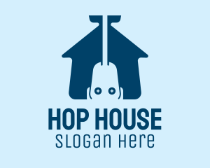 Vacuum Cleaner House  logo design