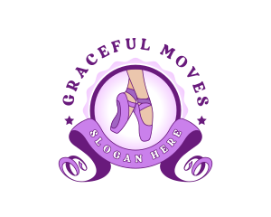 Feminine Ballet Shoe logo
