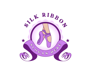 Feminine Ballet Shoe logo design