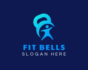 Athlete Fitness Kettlebell logo design