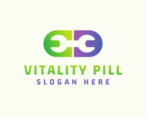 Wrench Medical Pill Pharmacy logo design