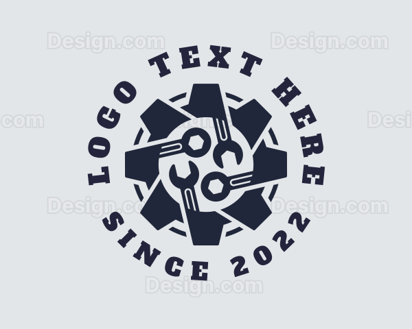 Mechanical Cog Wrench Logo