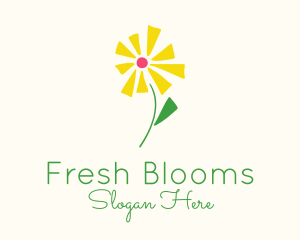 Spring Flower Plant logo