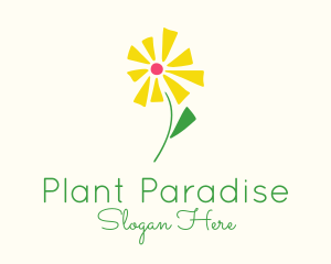 Spring Flower Plant logo design