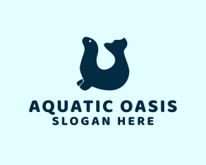 Wild Seal Animal  logo design