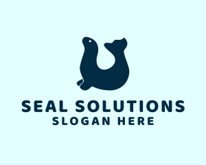 Wild Seal Animal  logo