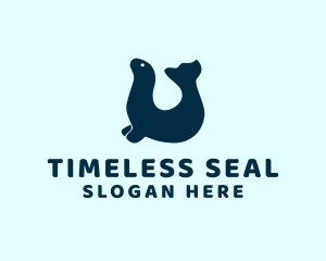 Wild Seal Animal  logo design