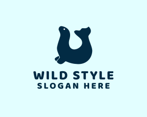 Wild Seal Animal  logo design