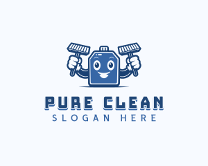 Sanitation Disinfection Cleaner logo design