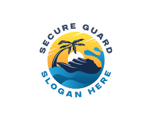 Ship Travel Tourism Logo