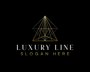 Triangle Luxury Pyramid logo design